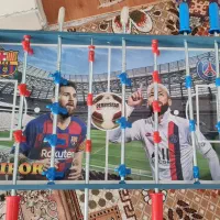 فوتبال دستی بزرگ دو رنگ آبی و قرمز