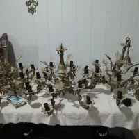 لوستر برنزی|لوستر و چراغ آویز|تبریز, |دیوار