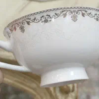 چایخوری چینی استخوانی ۱۲ پارچه طرح خاص. با تخفیف|ظروف سرو و پذیرایی|تهران, تهرانسر شرقی|دیوار