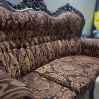 مبل استیل چوب گردو (۹ نفره)|مبلمان خانگی و میز عسلی|اصفهان, شهرک زاینده رود|دیوار