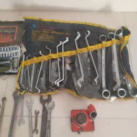 آچار دوسر رینگ جک بکس کامل وچند عدد آچار تکی جرمنی|ابزارآلات|ایلام, |دیوار