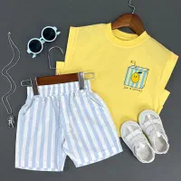 تاپ و شلوارک لیمو
