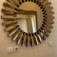 آینه کنسول رزگلد|بوفه، ویترین، کنسول|پردیس, فاز ۸|دیوار