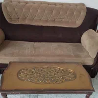 میزعسلی و مبل سه نفره