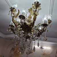 لوستر ده شاخه برنجی طرح فرشته