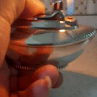 فندک رومیزی انگلیسی نقره در حد نو|کلکسیون اشیاء عتیقه|تهران, باغ خزانه|دیوار