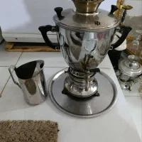 ست کامل سماور گازی برنجی