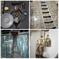 سنگفرز،موتور کولر،دینام،چرخ و پروژکتورصنعتی،نردبان