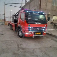 جرثقیل وخودروبر میرزایی دکل بلند