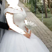 لباس عروس پفی آف شولدر