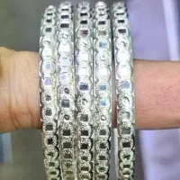 چهار عدد النگو نقره عیار بالا