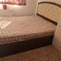 تخت چوبی با تشک رویان|تخت و سرویس خواب|تهران, خزانه|دیوار