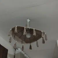 لوستر مکرومه و تابلو فرش