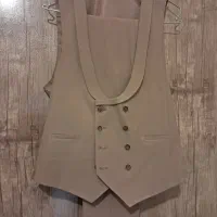 کت و شلوار کرم سایز ۴۸ .کت شلوار مشکی ۴۶ .|لباس|تهران, قبا|دیوار