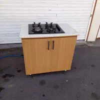 کابینت گاز صفحه ای با اجاق.