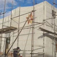 نمای رومی سیمانی برادران زنده دل|خدمات پیشه و مهارت|بوشهر, |دیوار