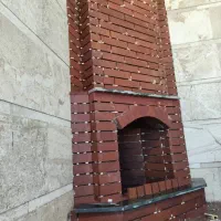 محوطه سازی و شومینه