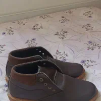 کفش قهوه ای نیم پوت مردانه