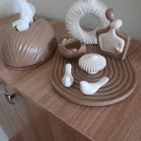 ست رومیزی و جای دستمال کاغذی