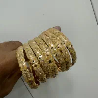 هفت عدد النگو نزدیک۴۰ گرم سایز۱و۲