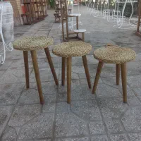 فروش پایه گلدان حصیری سه تایی مدل متنوع|گل و گیاه طبیعی|اصفهان, بوستان ناژوان|دیوار