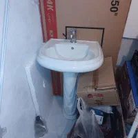 روشویی چینی به همراه شیر مخلوط