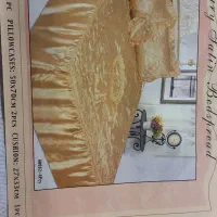 روتختی دونفره جنس ساتن رنگ صورتی نو نو