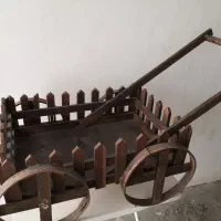 استند گل گاری چوبی