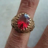 انگشتر کلکسیونی یاقوت سرخ برمه-خون کفتری ویاقوتسبز|جواهرات|زرند, |دیوار