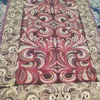 گلیم فرش گل برجسته