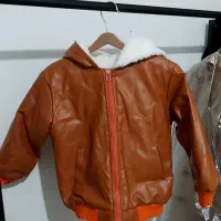 کاپشن بچگانه چرم