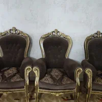 مبل سلطنتی ۹نفره با میز پذیرای|مبلمان خانگی و میز عسلی|اصفهان, عطار نیشابوری|دیوار