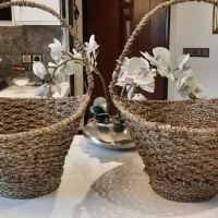 سبدهای بسیار بزرگ کنفی وبدنه فلزی زیبا