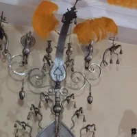 علامت+ شتر چکشی+۶گوش+گوی+ علم سردمی|کلکسیون اشیاء عتیقه|ری, علایین|دیوار