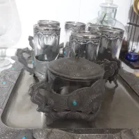 ظروف قدیمی قوری گل مرغ استکان پیوتر هاونگ|قوری، کتری، قهوهساز دستی|تهران, تهرانپارس شرقی|دیوار