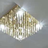 لوستر سقفی تمام کریستال ریموت دار