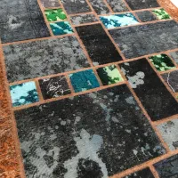 فرش چهل تکه کلاژ|فرش|کرج, برغان|دیوار