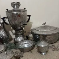 سرویس نه تیکه سماور گازی کنده کاری شده|سماور، چایساز، قهوهساز|مشهد, هفده شهریور|دیوار