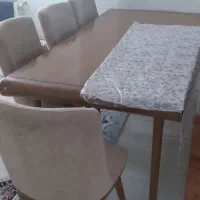 میزنهارخوری ۸نفره|میز و صندلی غذاخوری|سرخه, |دیوار