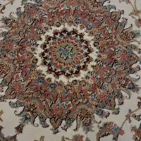 فرش گرد ابریشم  ماشینی|فرش|کرج, گلستان|دیوار