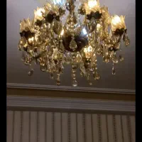 لوستر برنج ۸ شاخه دوبل ۱۶ شعله