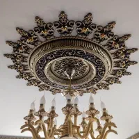 دور لوستری .آذین سقف.گل سقفی.جایگزین. کناف|خدمات پیشه و مهارت|خمینی‌شهر, |دیوار