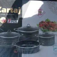 سرویس قابلمه ماهیتابه ۷ پارچه زرتاج