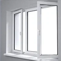 درب و پنجره دوجداره upvc و توری پلیسه ای