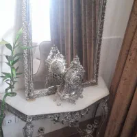 آیینه شمعدان برنز و مبل دونفره|آینه|زنجان, |دیوار