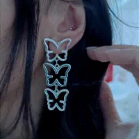 دو مدل گوشواره پروانه ای آبکاری