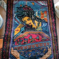 تابلوفرش قدیمی|تابلو فرش|قلقل رود, |دیوار