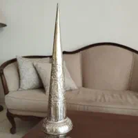 تنگ شاخدار مس و برنج نقره نما|صنایع دستی و سایر لوازم تزئینی|اصفهان, رزمندگان|دیوار