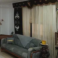 پرده خوش نمای‌سالن پذیرایی ،جنس پارچه ترک درجه یک