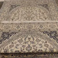 فرش دستبافت گل ابریشم نائین